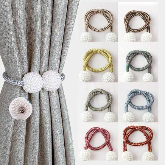 Magnetic Curtain Tiebacks for Window Decoration 1 Pair(2PCS)